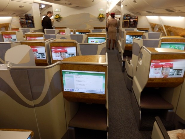 BUSINESS CLASS CABIN - SMALLEST CABIN DURING BOARDING