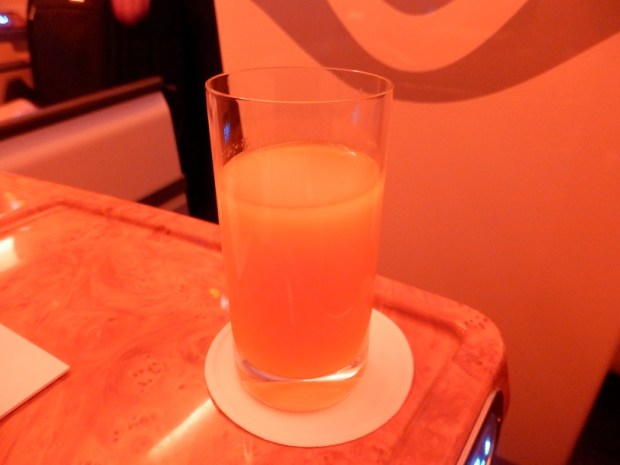 BEFORE TAKE OFF: ORANGE JUICE