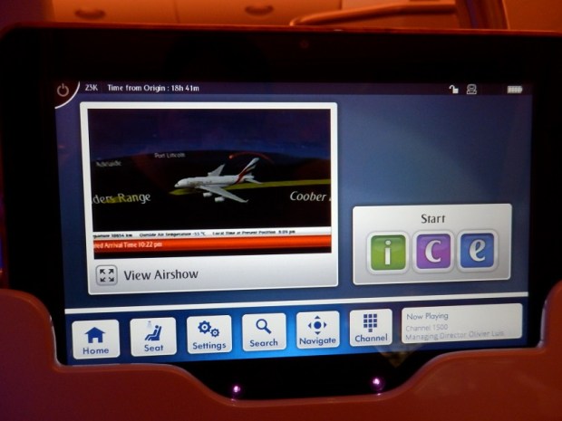 INFLIGHT ENTERTAINMENT SYSTEM: ICE