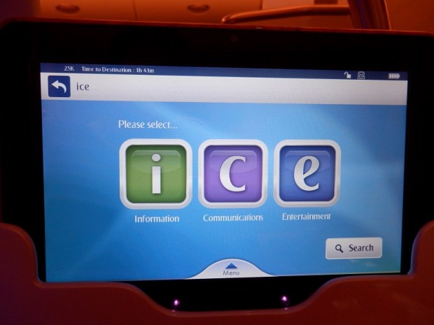 INFLIGHT ENTERTAINMENT SYSTEM: ICE